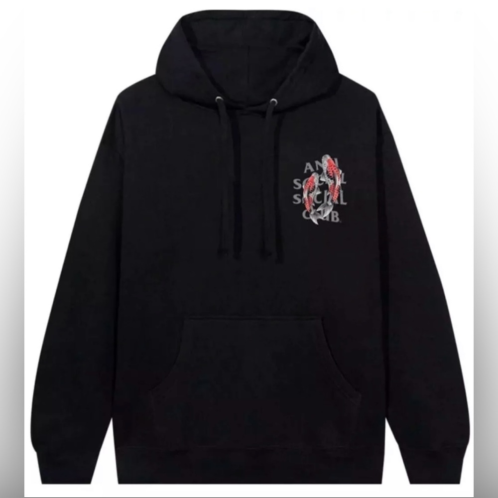 Anti Social Social Club Koi Garden 3M Reflective Hoodie - Medium